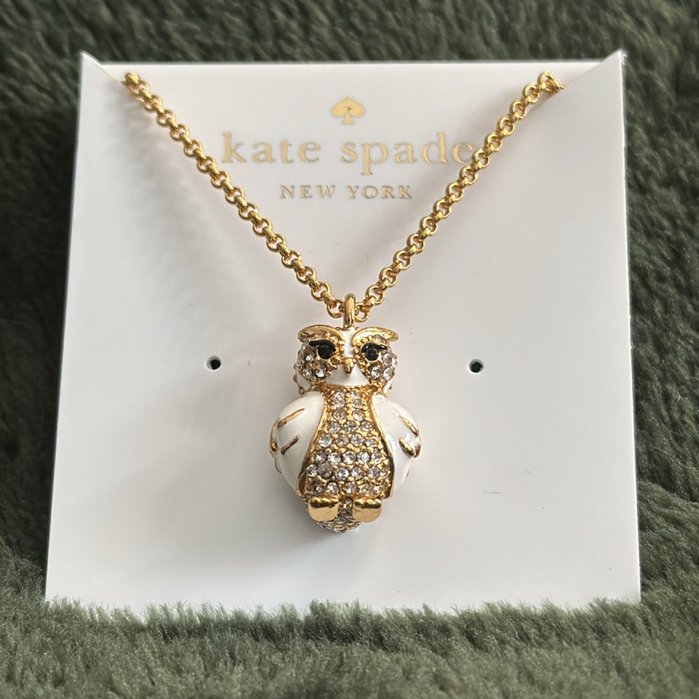 Kate Spade Star Bright Owl necklace